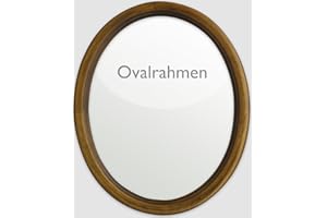 NEUMANN BILDERRAHMEN Ovalrahmen aus Holz im 20x28 cm-Format in nussbaum