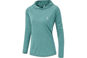 YSENTO Women's Long Sleeve Running Hoodie Gym Sports Yoga Tops Shirts UPF 50+ with Thumb Hole