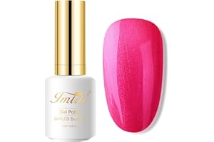 IMTITI Smalto Gel Semipermanente Rosso anguria 15 ml UV/LED Nail Art Manicure Pedicure per Uso Professionale e Domestico - Lunga Durata e Facile da Applicare