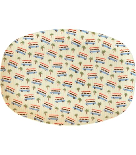 Assiette Rectangulaire En Mélamine Rice DK – Imprimé Papillon – 30 X 22 Cm – Lavable Au Lave-vaisselle