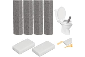 Toalettrengöring pimpsten – 6 stycken Pumice Stone toalett, pimpsten toalettblock, naturlig pimpsten rengöringssten, för reng