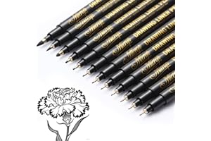 XULIERUX Ensemble de 12 Stylos-Ligneurs Fins, Ensemble de Stylos-Ligneurs Noirs, Imperméable, Adapté aux Artistes, Dessin, Esquisse, Dessin Technique