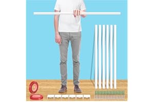 AOCII Xtra Long Cable Duct White Self-Adhesive 1 m (Pack of 6 - 24 x 14 mm) - 6 m Cable Ducts Complete Set with Adhesive Tape, Screws and Dowels for Wall, Ceiling, TV and Outdoor Use - Cover Cable Ceiling