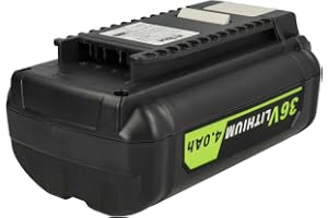 vhbw Li-Ion batteri 4 000 mAh (36 V) för elverktyg verktyg Ryobi RCS36X3550HI, RHT36C5525, RHT36C60R15, RLM36X40H, RLM36X40H4