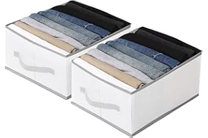 Mamowla Armadio Vestiti Organizer 9 Scomparti, Confezione da 2, Armadio Pieghevole Scatola di Immagazzinaggio con 9 Diviso Griglie, Cassetto Organizzare per Leggins, Sportivi Pantaloni