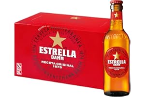 Estrella Damm Cerveza - 24 Botellas x 250 ml - Total: 6000 ml