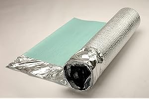 IMPERIAL STUDIOS 2MM Silver Wood, Laminate, LVT & Vinyl Flooring Underlay - 1m x 18.6m Comfort Acoustic Foam Floor Roll with Foil Damp Proof Membrane - Moisture Protection & Heat Insulation