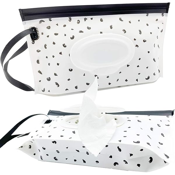3-Pack Portable Baby Wipe Dispenser Bags - Travel Wet Wipe Holders For Diaper Bags