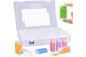 120 Logements Boîtes de Rangement Pour Peinture Diamantée Paquets,Amovible en Plastique Broderie à Compartimen,5d Outils de Croix de Conteneurs pour DIY Art Craft