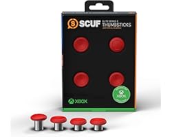 SCUF Elite Series 2 Performance Thumbsticks for Xbox Elite Series 2 | 4-Pack (Red)