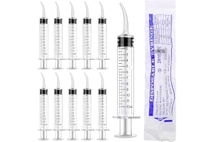 12 ml Dental sprutor 10 stycken Dental Irrigation spruta enkelförpackad doseringsspruta för rengöring av tänderna vård av visdomtänderna mata husdjur