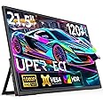UPERFECT 21.5” 120HZ Portable Monitor w/Kickstand & VESA, Large Portable Gaming Monitor with HDMI Type C, External Dispaly for Laptops, Steamdeck, MacBook, Phones, Mini PC