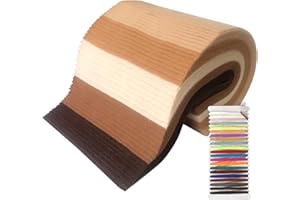 JSJSYO 40pcs Soft Felt Fabric Sheets, 20x30cm Craft Felt, 5 Colours Felt for DIY Craft Felt Sheet for Art and Craft (Brown)