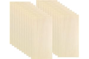 OWLKELA 20 piezas Tilo Tablero, 200 * 100 * 2mm - Hojas de Madera Manualidades, Recortes de Madera para Manualidades, Ideal para Proyectos de Láser, Artes y Manualidades, Grabado en Madera