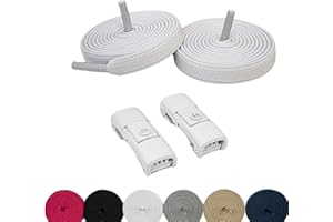 YC YOU CATCH PACK 2 PARES Cordones Elasticos Zapatillas Deporte. Cordones Sin Atar,Sin Nudo.Para Niños y Adultos.Atacadores Elasticos Fija,Ajusta y Olvidate.