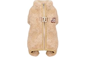 Izefia Hund Pullover Kleidung Fleece Wolle Onesie Winter Warm Schweiß Hemd 4 Beine Pyjama Trendy Haustier Gesicht Muster Pullover für Kleinen Hund Mittlere Katze