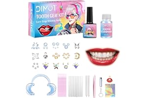 TPYAG Zahnschmuck Set, Tooth Gem Kit mit abnehmbaren Kristall-Dekorationen für Zähne | Glänzende Zahnstein Schmuck Ornamente | DIY Set für Cosplay, Party & Festivals
