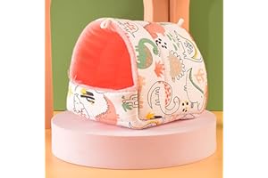 Benoon Nid de cochon d'Inde, lit pour lapin, chinchilla, furet, hérisson, hamster, écureuil, cachette pour petits animaux, hamster, écureuil, accessoires de cage pour animaux de compagnie, dinosaure,