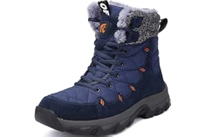 Lvptsh Botas de Nieve Hombre Invierno Botines Zapatos Antideslizantes Calentar Forradas Impermeables Zapatillas de Senderismo Zapatos Trekking