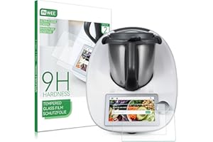 ‎INWEE Inwee Ochraniacz ekranu kompatybilny z Vorwerk Thermomix TM6, [2 opakowania] szkła hartowane 9H Folia ochronna, trwała akcesoria Thermomix odporne na zarysowania