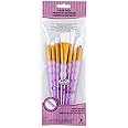 Royal and Langnickel RCC 407 Crafter's Choice Angular Taklon Variety Brush Set - White (Pack of 7)