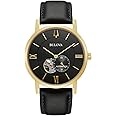 Bulova Men's Classic Dress 3-Hand 21- Jewel Automatic Watch, 42 Hour Reserve, Hack Feature, Sub-Second Hand, Open Aperture Dial, Exhibition Case Back, 42mm