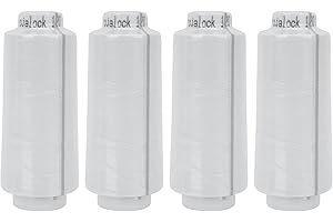 AEULN Amann Trojalock Overlockgarn 4 x 2500 m, für alle gängigen Overlock-Maschinen (Weiß)