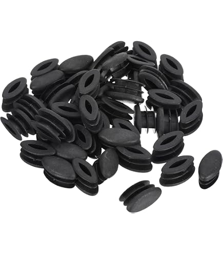 Tapones De Plástico Para Agujeros Ovalados – 8 Unidades, 60x30x18 Mm, Para Patas De Sillas, Tubos, Vallas Y Muebles, Color Negro