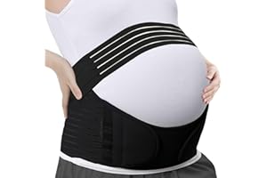 APKOL 3 in 1 Bauchgurt Bauchband Schwangerschaft Schwangerschaftsgurt Stützgürtel Bauchstütze Schwangerschaft für die Schwangerschaftsgürtel für Schwangerschaftsgymnastik, Yoga, Walking(Schwarz, M)