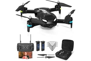 Wipkviey T6 Drone con Telecamera 1080P HD | C0 Droni Professionale per Bambini e Principianti-Con Video WiFi Live Quadcopter RC con 2 Batteries 30 Mins, Giocattolo per Ragazze e Ragazzi