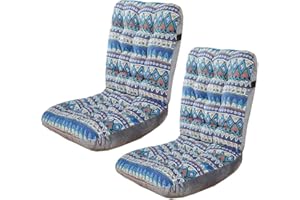 JORTUIO Pack 2/4/6 Cojines para Silla con Respaldo ,Cojín de Silla Oficina ,Cojines para Silla de Terraza Acolchados,para Gaming,Mecedora,Terraza,Ruedas,Exterior Jardin ( Color : I , Size : 35*45*57cm2pcs )