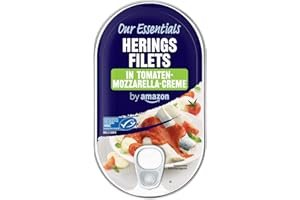 ‎BY AMAZON by Amazon MSC Heringsfilets in Tomaten-Mozzarella-Crème, 200g (1er-Pack)