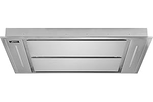 Kaiser EA 1145 Premium Line Deckenhaube 110cm NEUHEIT/Dunstabzugshaube aus Edelstahl/Starker Motor 1250m³/h/Dunstabzugshaube Einbau/Inkluisve Fernbedienung/Abluft/ Umluft/Inkl. Umluftset/
