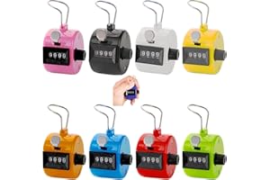 LightBeacon 8 Pièces Compteur de Personnes, Click Compteur de Différentes Couleurs, Compteur de Coups de Golf de Portable, pour Les Sports, Les écoles, Les Travailleurs, Les Compétitions