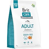Brit Care Skin & Coat, Deri Ve T&uuml;y Hassasiyeti Olan, Yetişkin K&ouml;pekler İ&ccedil;in, Tahılsız, Somon Balıklı Kuru Mama, 3 kg
