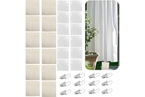 TUAKIMCE 12 Pack Outdoor Curtain Weights, Portable Weight Sandbag for Pergola Drapes, Cabana, Gazebo & Garden Tents, Heavy Duty Drapery Weights with Windproof Design to Secure Tablecloths & Outdoor Curtains