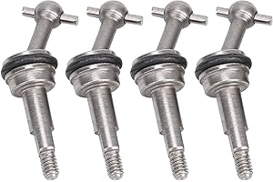 VGEBY RC Joint Shaft 4pcs Metal Joint Shaft Upgrade Parts for Wltoys K969 K979 K989 K999 P929 P939 1/28 RC Car Model Toys Car Model Accessories