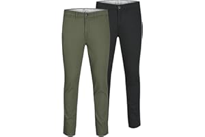 JACK & JONES Chino Trousers 2-Pack Slim Fit Chino Trousers