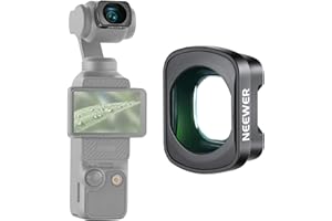 NEEWER 2X Makro Objektiv für Pocket 3, magnetisches Nahaufnahme Makro Objektiv, 3 Elemente in 3 Gruppen, vergütetes optisches HD Glas, kompatibel mit DJI Osmo Pocket 3, keine Stapelfilter, LS-64