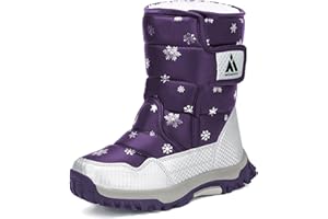 SAGUARO Bambini Ragazza Stivali da Neve Inverno Stivaletti Pelliccia Boots Impermeabile Stivali
