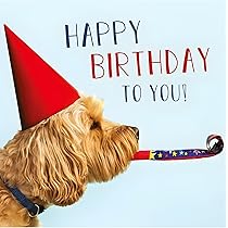 Watercolour Labradoodle Dog Card - Pet Owner Birthday Card Blank Inside