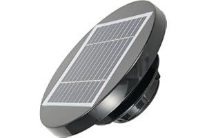 ‎CARMOTTER Solarbetriebener Abluftventilator,Solar Dachventilator Loft-Ventilator, Solarbetriebener Autoabluftventilator Für Boot RV Gewächshaus Schuppen Wohnwagen,Gartenhäuser