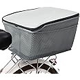 Lixada Universal Rear Bike Basket, 20 L Bicycle Basket for Rear Luggage Rack, Bicycle Basket, Water Resistant, Metal