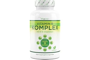 Vitamin B Komplex - 365 Tabletten - Alle 8 B-Vitamine in 1 Tablette - Vitamin B1, B2, B3, B5, B6, B12, Biotin & Folsäure - La