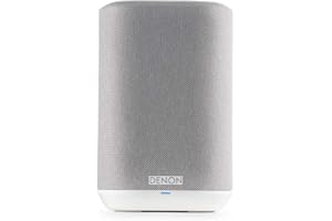 Denon Home 150 Haut-Parleur multiroom HiFi avec HEOS intégré, Wi-FI, Bluetooth, USB, AirPlay 2, Audio Haute résolution, Compatible Alexa Home 150. Blanc.