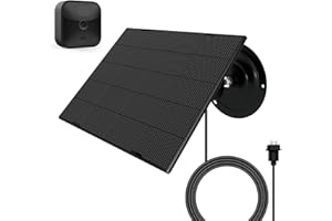 EVEREXCEED Solarpanel für Blink Kamera, Solarpanel kompatibel mit Blink Outdoor(3rd Gen), XT XT2 Kamera, Solarpanel für Blink Kamera Outdoor mit 6,23ft Ladekabel, IP66 Wasserdicht