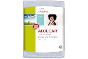 ALCLEAR 950003i Ultra-Microfaser Displaytuch für iPhone, iPad und iPod, 19x14 cm, weiß