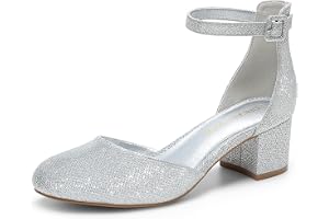 DREAM PAIRS Dampumps med rund tå och låg blockklack | Stängd tå ankelrem tjock klack pumps klänning skor bröllop kontor fest