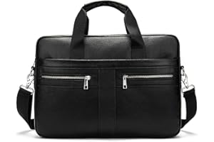 FANDARE Uomo Ventiquattrore Business Borsa a tracolla Pelle borse a spalla Impermeabile Borsetta Crossbody Messenger Bag