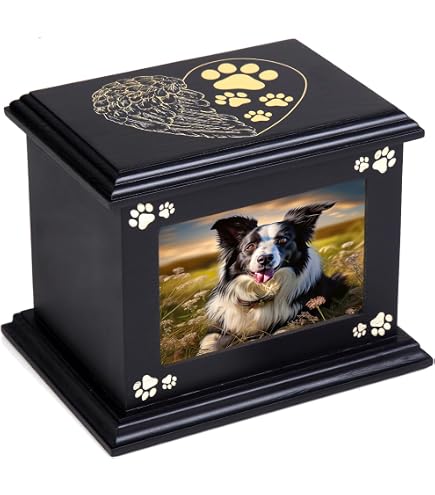 Urna Conmemorativa Para Perros - Para Guardar Cenizas, Con Placa Grabada Personalizada, Hecha En Reino Unido
